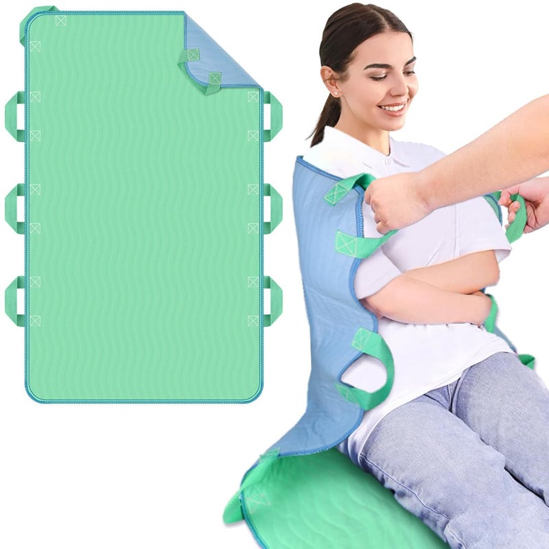 iCOVER 34""x52"" Positioning Bed Pad with Reinforced Handles, Waterproof & Reusable Multipurpose Transfer Sheet for Turning, Lifting and Repositioning, Patients/Elderly Moving Pad for Home & Hospital - Image 1
